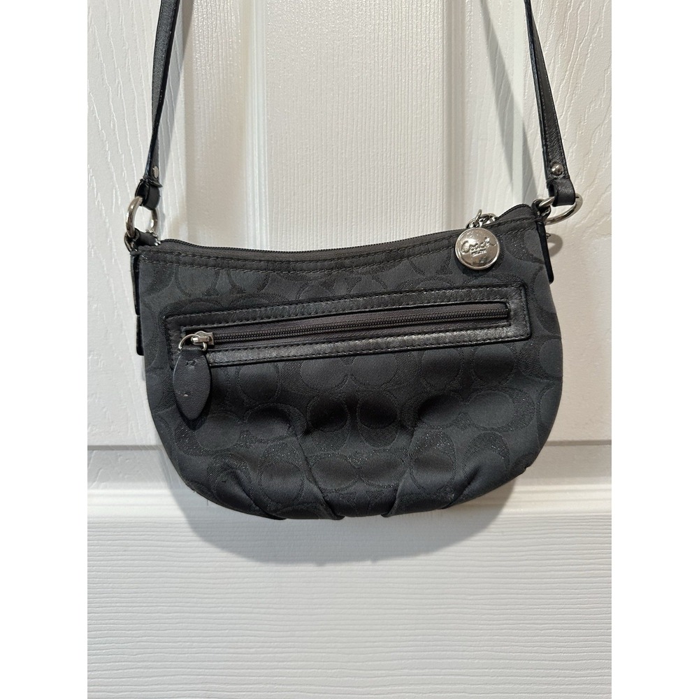 Coach signature monogram‎ crossbody bag Dark Grey